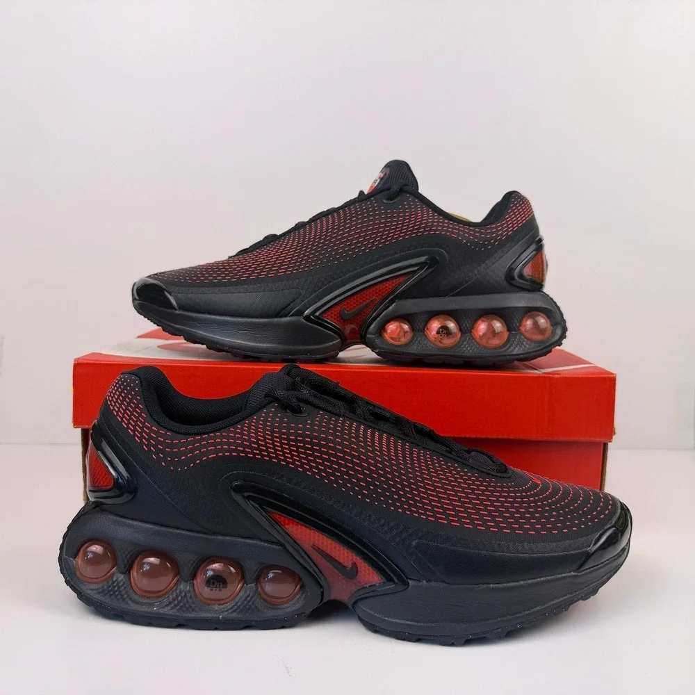 Nike Air Max DN GS Sneakers Size 6.5 Youth Black/Black/Red FB8987-006